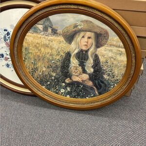 Rebecca Print by Lee Dublin in an Oval Frame - 18" x 22"